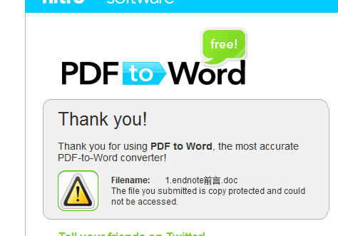 PDF 2 word是转换失败的